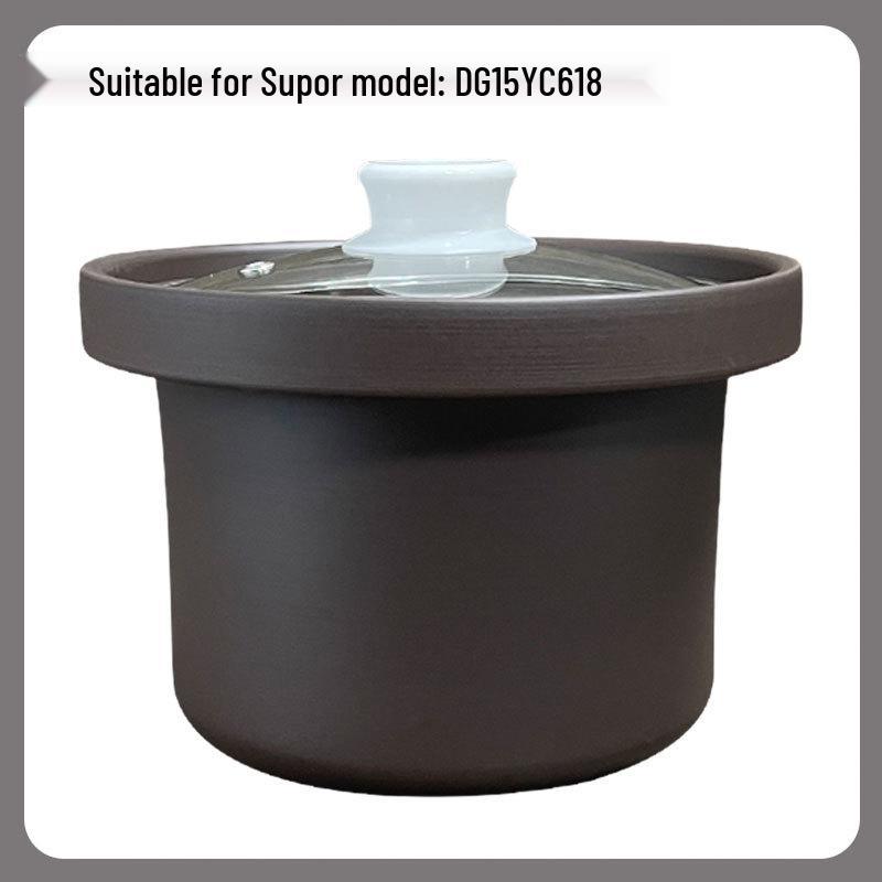 Replacement Lid for Supor Electric Stew Pot - Purple Clay, Red Clay, Black Clay Options