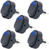 5 X 12V 30Amp 30A Heavy Duty Blue LED OFF/ON Rocker Toggle Switch Car Boat  Blue LED Switch FOr Car Auto Boat Marine LED Switch