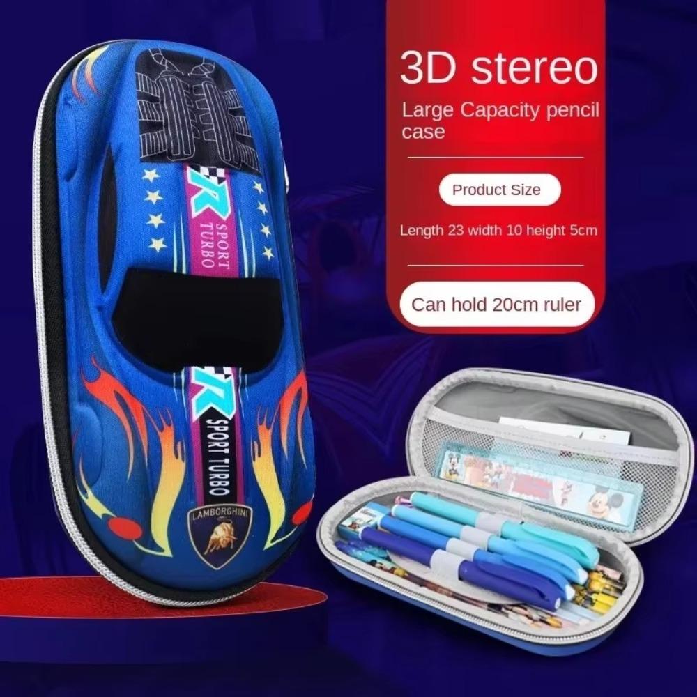 

Милый дизайн 3D гоночная машина пенал EVA сумка для ручек новый пенал синий