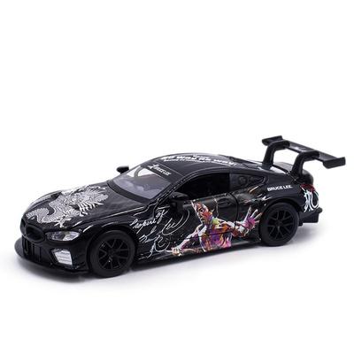 1/32 Scale BMW M8 GTE Co Branded Styles Alloy Scale Car Model Diecast Metal Minaiture Car Sound&Light  Children Toy Car Vehicle Gift