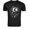 Dark Monster Skull T-Shirt - Gothic Horror Creature Graphic Tee