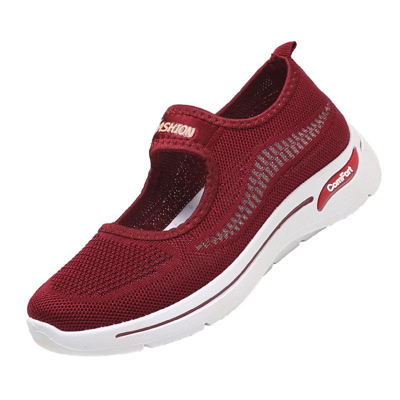 

Beijing old cloth shoes women s summer new sports net shoes versatile walking shoes middle-aged and elderly shoes 35