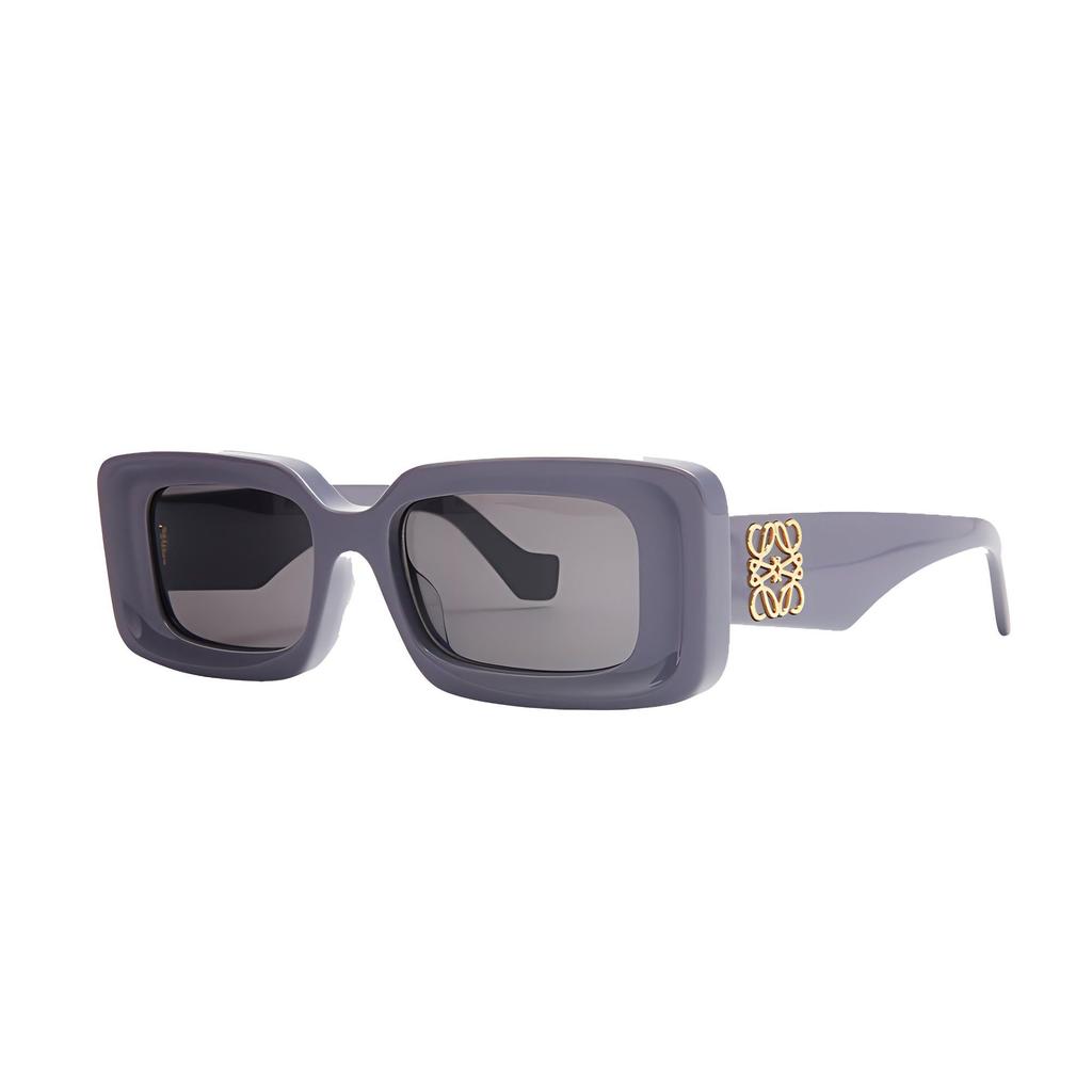 Loewe Logo Pattern Acetate Irregular Shape Sunglasses Women sunglasses Purple LW40101I81A