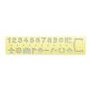 Vintage Brass Bookmark & Multi-functional Ruler – Hollow Metal Design with Letters & Numbers for Students