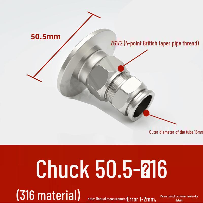 ZX Stainless Steel Quick-Connect Clamp Fitting