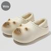 Women's Winter Cute Cat Plush Slippers: Non-Slip, Waterproof, Warm Cotton Slippers