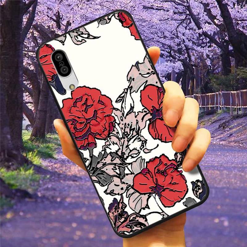 For Sharp Aquos Sense3 Case 3D Flower Relief Silicone Soft Emboss Cover For Sharp Aquos Sense 3 Lite Sense6 6 Luxury Cartoon