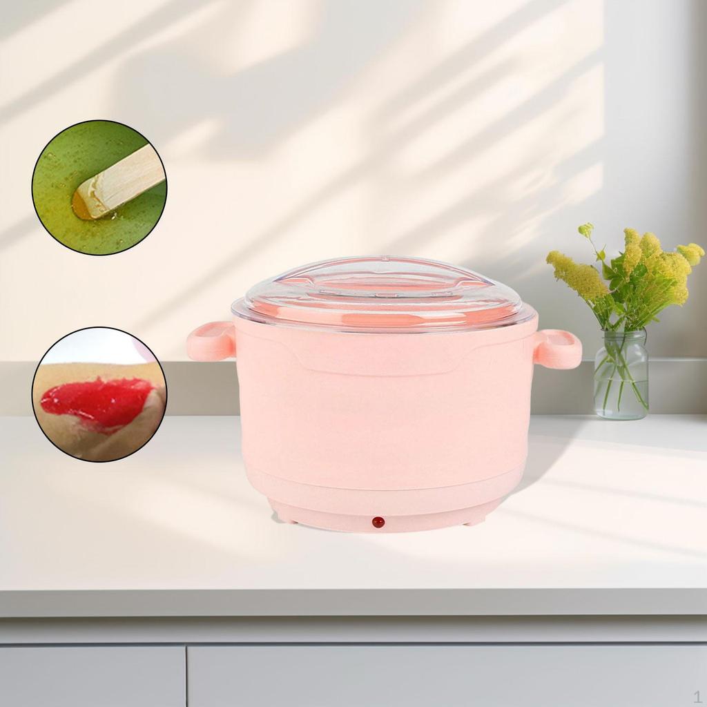 Wax Heater Home Gentle Waxing Foldable Large Capacity Professional for Hands pink