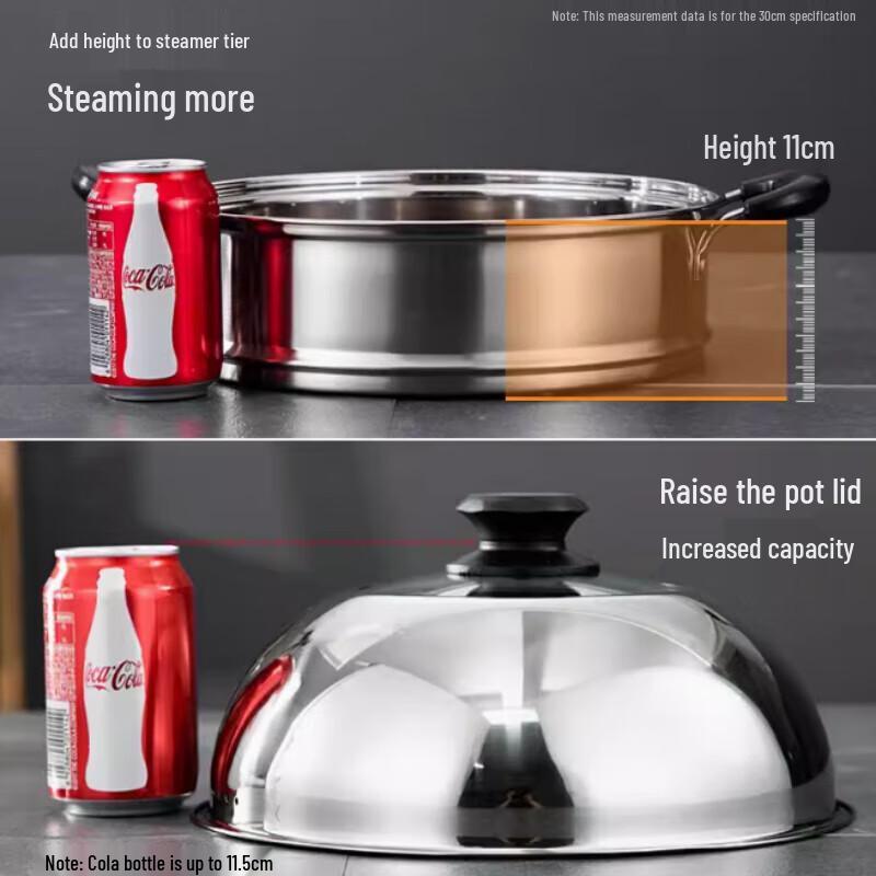 Thickened Stainless Steel Two-Layer Steamer Pot