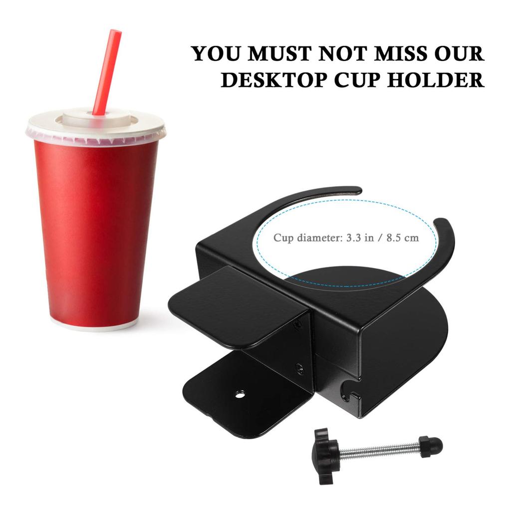 TOYMYTOY Drink Holder with Cup Durable and Convenient Storage Drink Can Be Stored Under a Desk Clip, Holder, Holder,