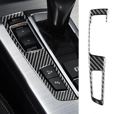 Carbon Fiber Car Gear Shift Panel Decoration Cover Trim Sticker for BMW F07 F10 F25 F26 2009-2016 Car Accessories Interior