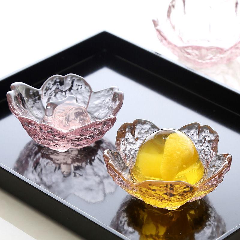 Creative Cherry Shaped Glass Sauce Plate Tableware Kitchen Practical Seasoning Tool 1-3 Pcs Available