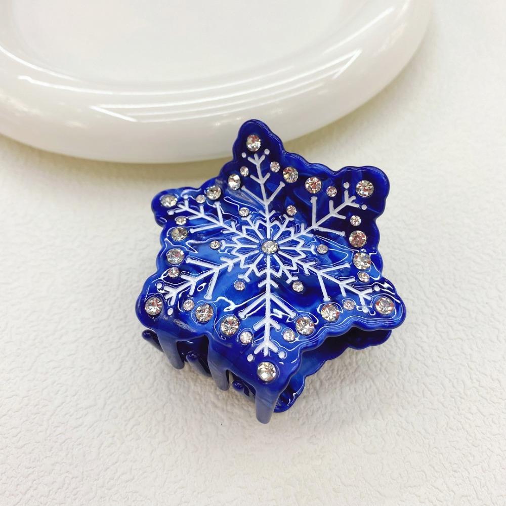 Snowflake Acetate Hair Claw Ice Cream Tanghulu Hairpin Personalized Christmas Hair Clip  Girls
