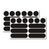 Samcos Reflective Stickers, Reflective Stickers, Set of 2, Waterproof, Black