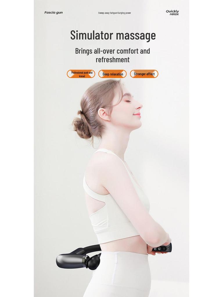 Portable Electric Muscle Relaxation Device: Handheld Massager for Elbow, Neck, Shoulder, Back, Waist, and Leg