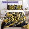 Set Biancheria da Letto 3 Pezzi con Stampa Pattern Borussia Dortmund Morbido Delicato sulla Pelle Lavabile Copripiumino e Federe Set Stagione Unica Camera da Letto