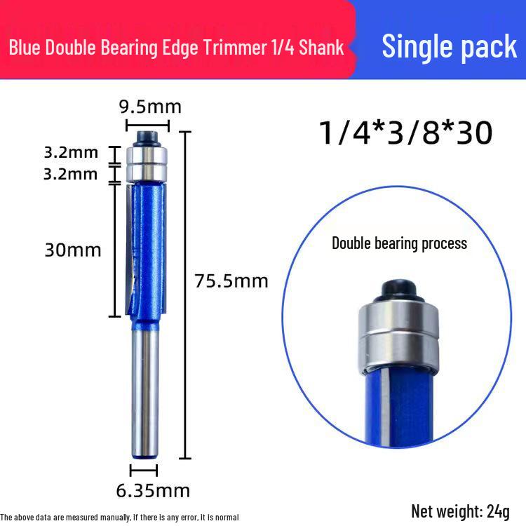 Doppelt gelagerter Kantenfräser Holzbearbeitungsfräser-Set