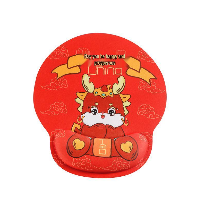 Pacha Dog Rubber Wrist Support Mouse Pad & Cute Keyboard Hand Rest Desk Pad - Ins Style
