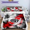 3pcs Club Atlético River Plate Pattern Bedding Set Duvet Cover Set Includes Duvet Cover &pillowcases,perfect All Season Bedroom Decoration&gift