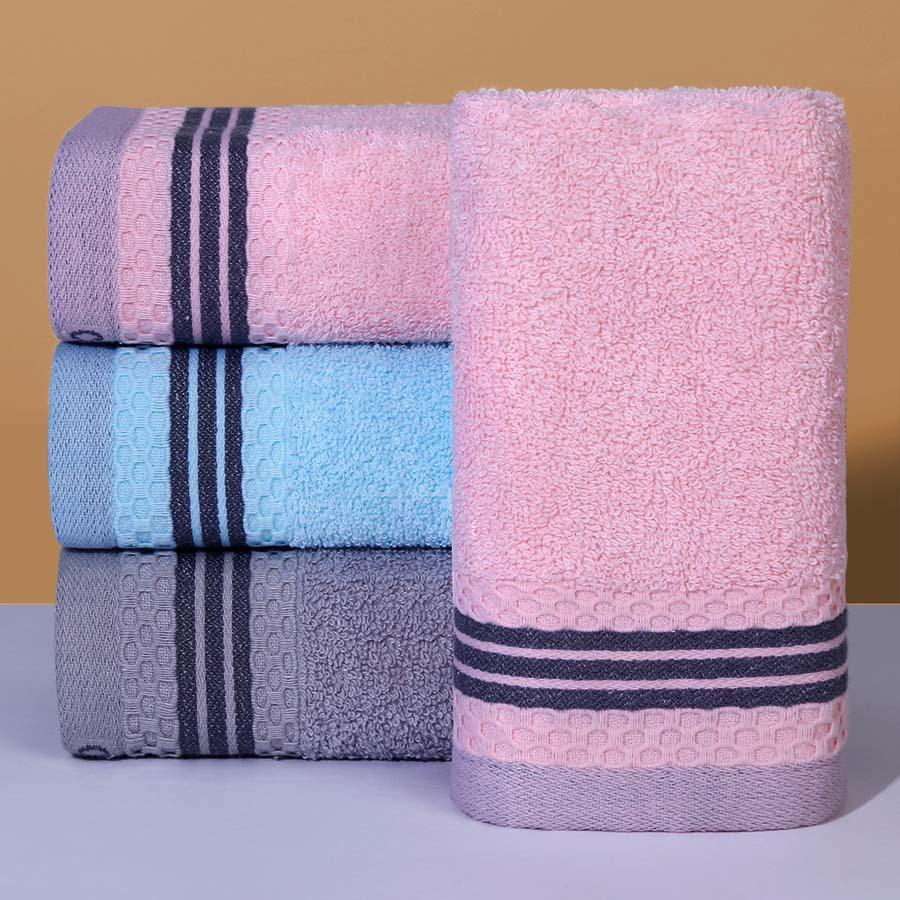 1 PC Cotton Towel Soft Absorbent Thickened Household Polyester Cotton Face Towel Cotton Towel Comfortable Textile Towels for The Home