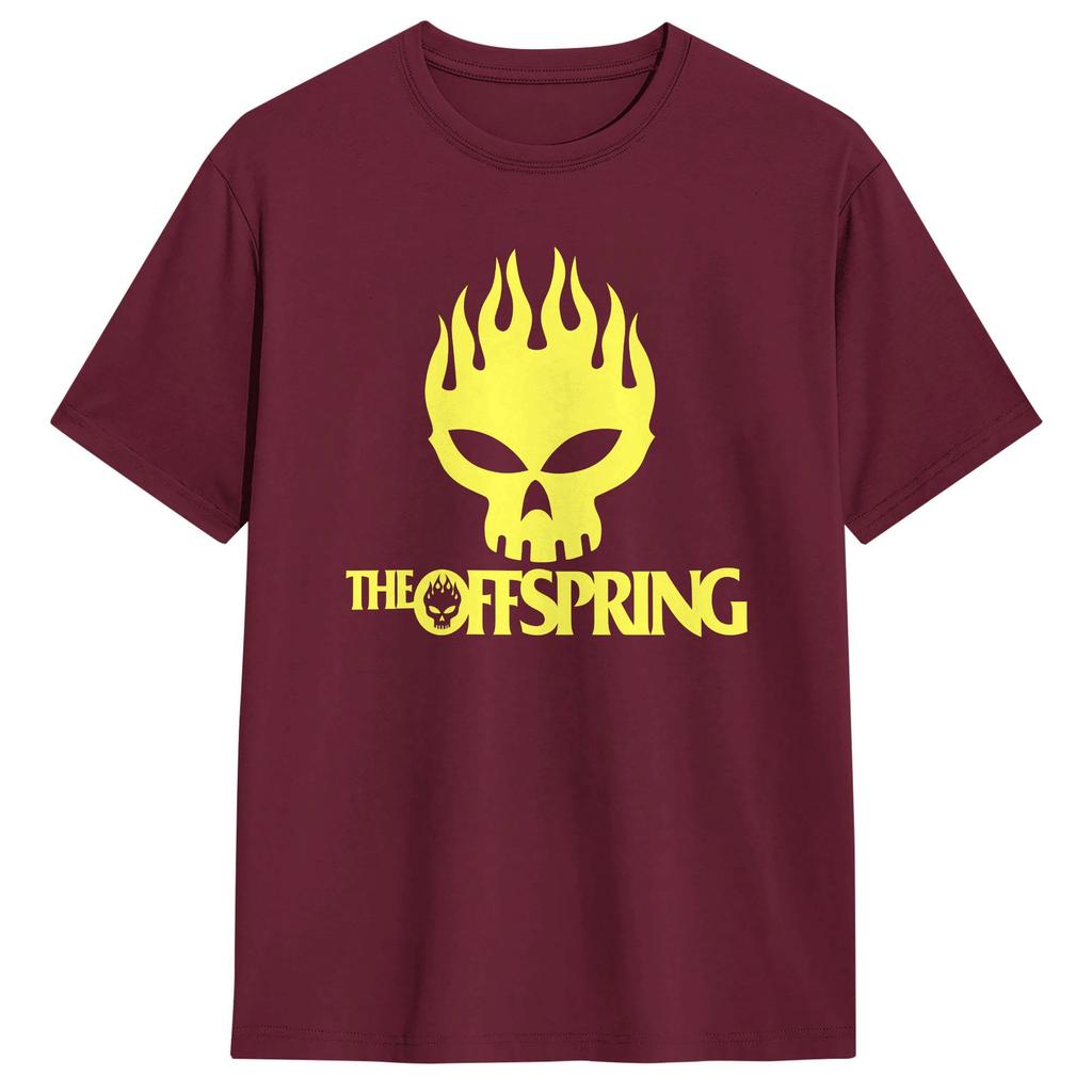 Herren The Offspring Band T-Shirt Baumwolle Kleidung Mode Kurzarm Rundhals T-Shirts Geschenkidee T-Shirt