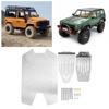 RC Skid Plate Stainless Steel RC Chassis Armor Guard for Big Rock 1/10 RC Cars Silver Outdoor