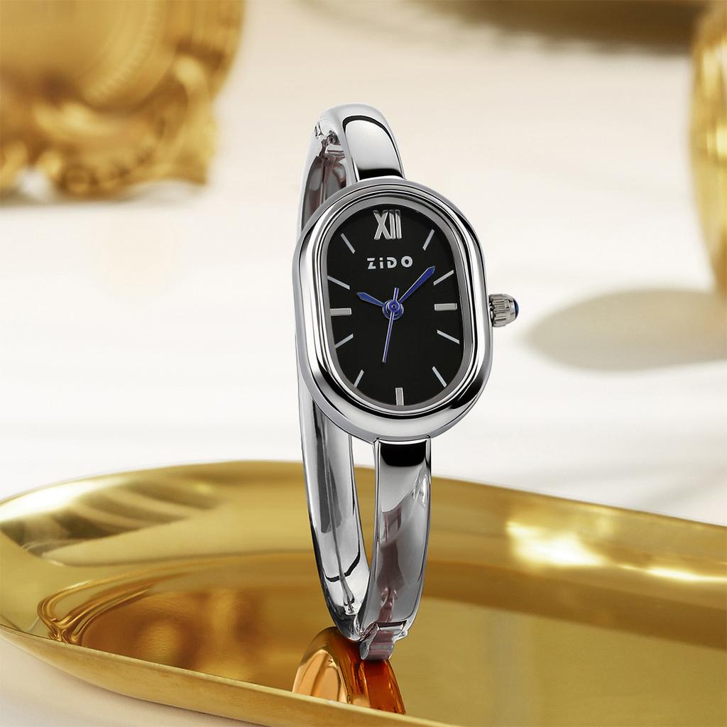Women's Oval Vintage Quartz Analog Watch Bracelet Wristwatch