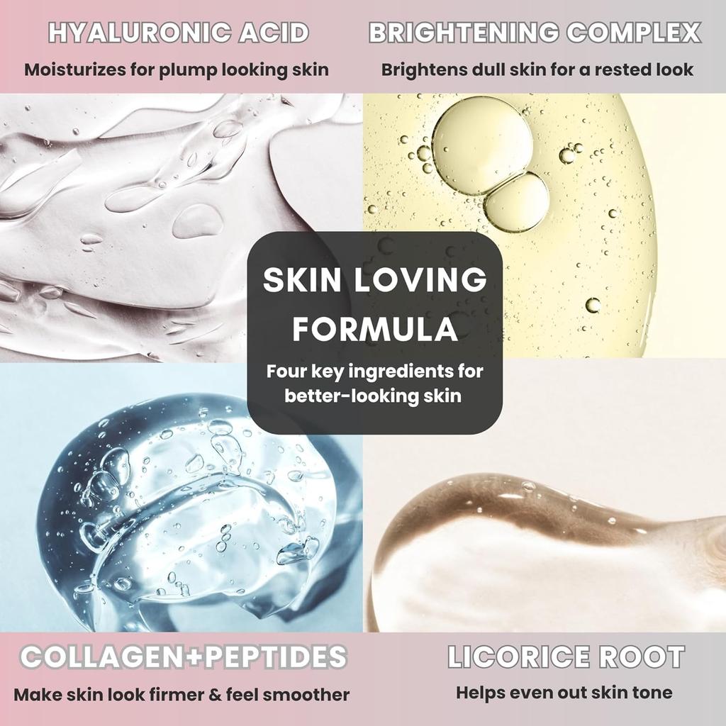 Micro Infusion System, 0.25mm 24k Gold Cosmetic Facial Stamp, Peptide Serum Ampoules, Hydrating & Plumping Glow Kit