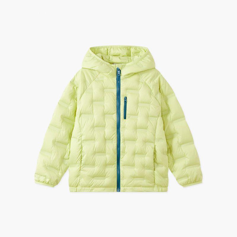 Mqd Children s Clothing Boys  2025 Winter New Outdoor Camping and Mountaineering Clothing Hooded Warm down Jacket Inner Jacket Avocado color 110