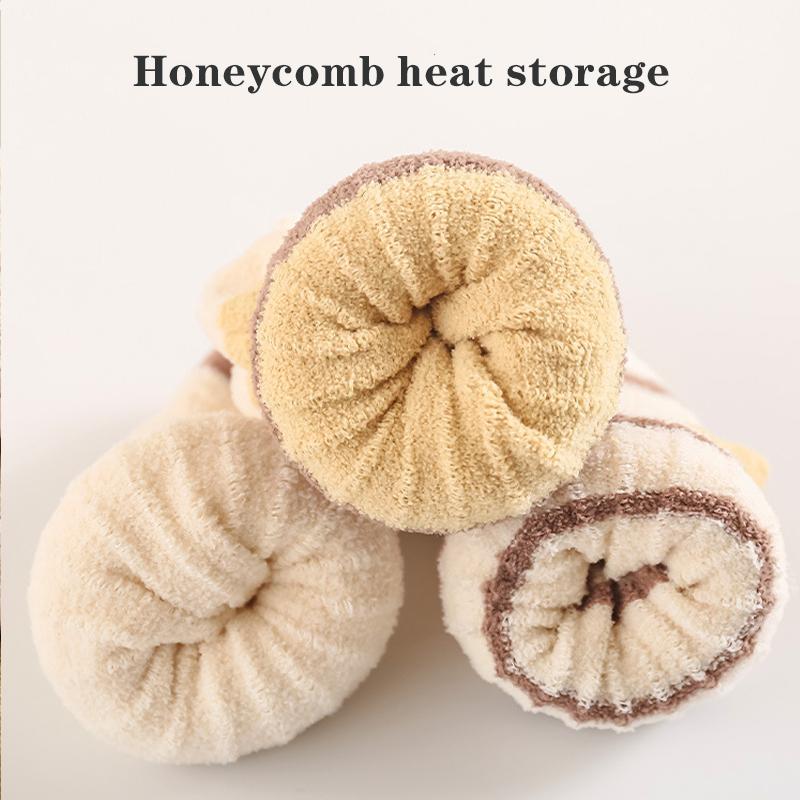 3 Pary/Partia Zimowy Pogrubiony Zestaw Skarpetek Dziecięcych Ciepłe Dziecięce Skarpetki Średniej Długości W Paski Skarpetki Dziecięce Na Prezent Dla Dziecka