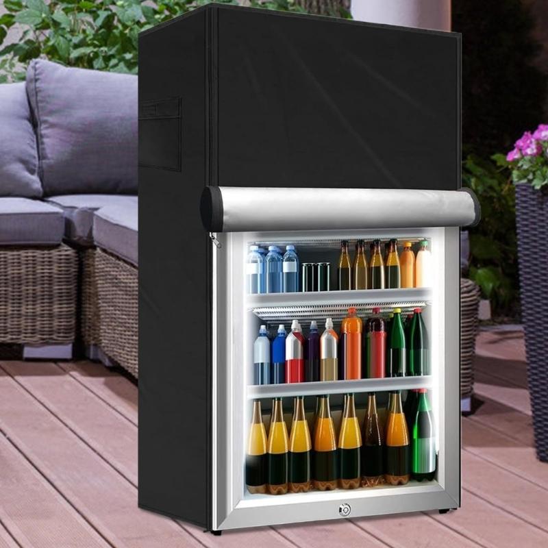 Outdoor Use Upright Freezer Cover Water Resistant Oxford Fabric Protectors Fits 56x58x86cm Compacts Refrigerators Dustproof