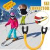 Mask and Snowboarding Ski Tip Connector for Beginner Ski Wedge Aid Connector for Children Adults Outdoor Training Exercise Sport