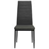 VidaXL 6x Chaise de Salle à Manger Tissu Gris Foncé Chaise à Manger Cuisine 275379