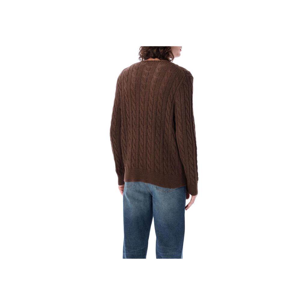 Polo Ralph Lauren Einfarbig Rundhals Langarm Pullover Herren Pullover Braun 710775885-512