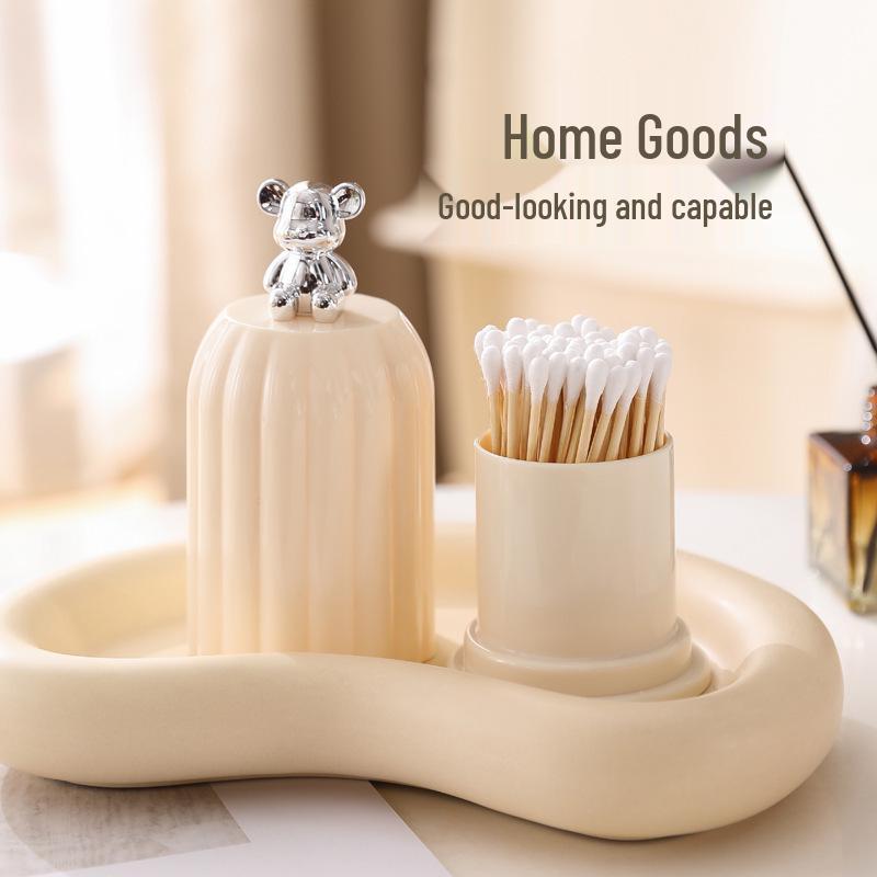 Luksusowa Wielofunkcyjna Tuba do Przechowywania Wykałaczek i Patyczków Higienicznych - Pyło- i Wilgocioodporna