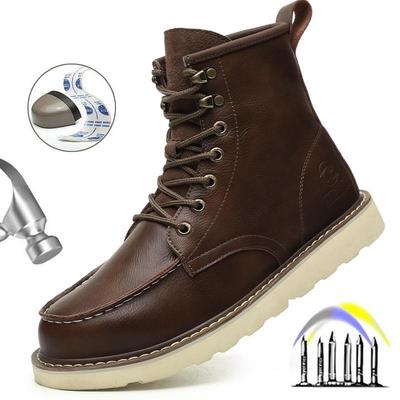 Hoge Heren Veiligheidsschoenen Puncture-Proof Werksneaker Waterdicht Stalen Neus Schoenen Veiligheidslaarzen Onverwoestbaar Antislip Schoenen