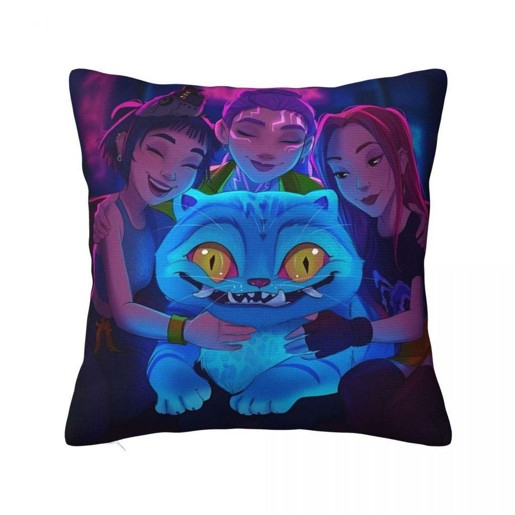 Home Decoration KPop Demon Hunters Huntrix Pillowcases Merch Pillow Cover Zipper Multi-Size