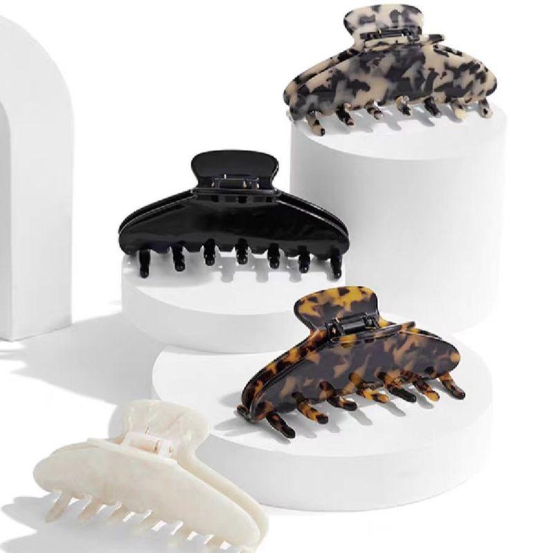 1pc Danish French Sweet Large New Hairpin Large Women's Acetic Acid Grab Clip Premium Shark Clip Hair Clip