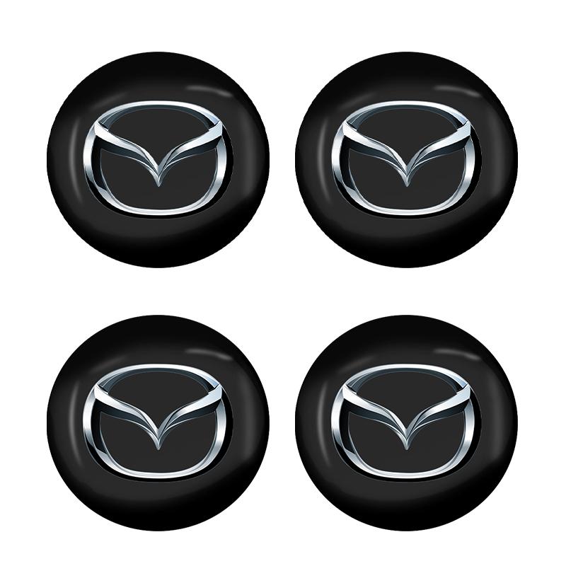 4Pcs 56/60MM Car Wheel Center Hub Caps Logo Cover Accessories For Mazda MX-5 Miata