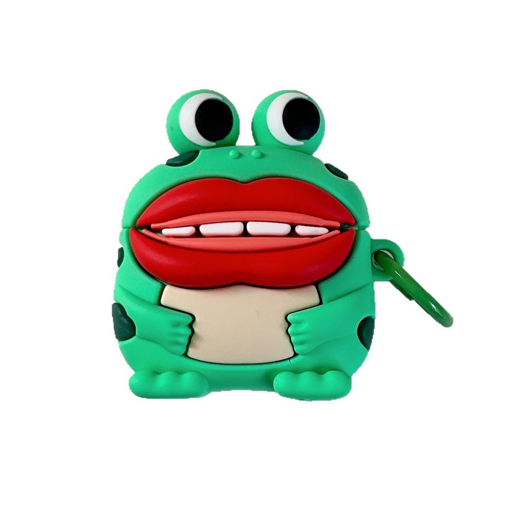 Funny sausage mouth frog AirPods pro1 apple bluetooth headset case 1/1 generation cartoon protective case