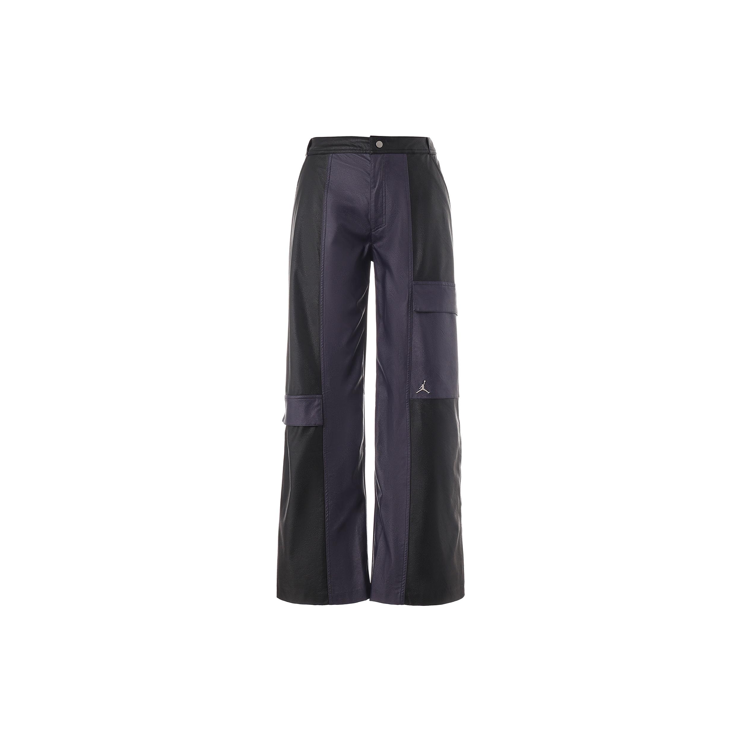 (WMNS) Air Jordan Splicing Multiple Pockets Colorblock Buckle Straight Casual Pants/Trousers Purple Women s DJ2720-010 M