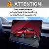 Tempered Glass Film Protector for Tesla Model 3 Highland Model Y Juniper 2025 Rear Center Control Touch Screen Protective Film