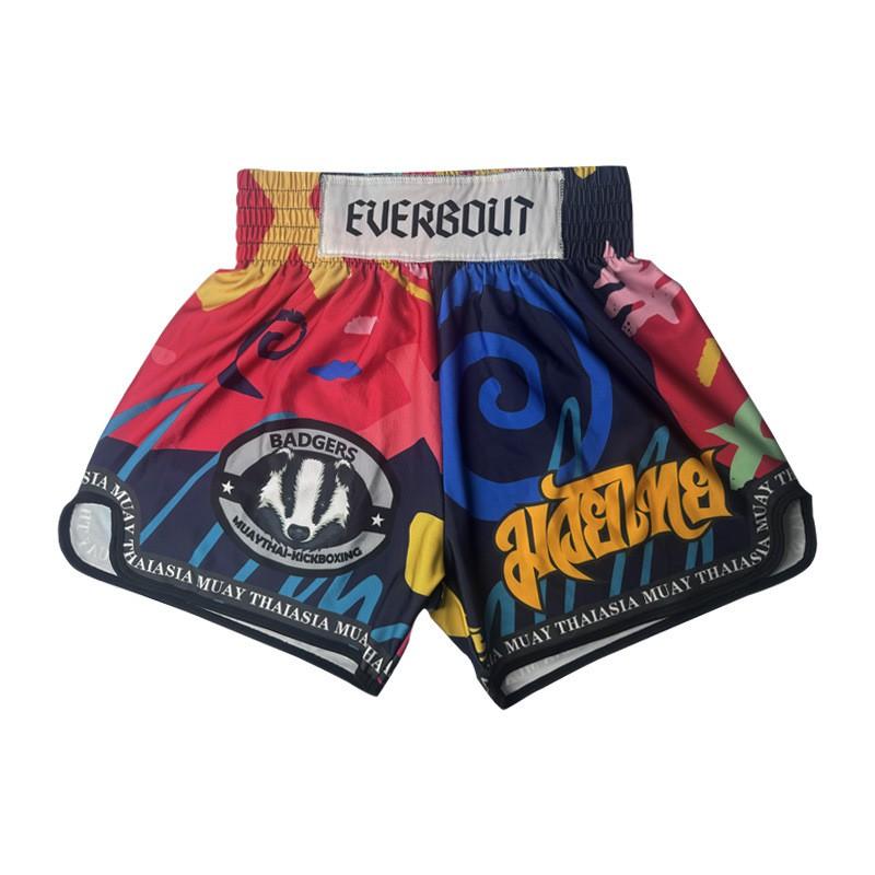 MMA Boxing Shorts Men Women Kids High Waist Quick Dry Combat Training Fight