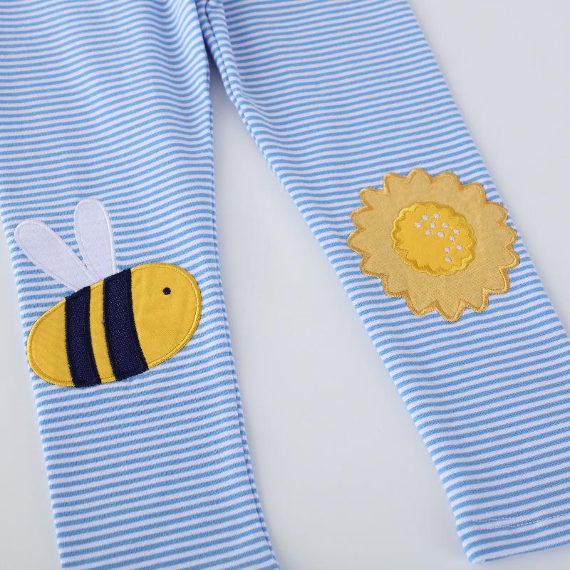 Girls' Cartoon Baby Leggings - Thin, Spring & Autumn Style
