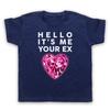 MIX HELLO IT'S ME YOUR EX PINK DIAMOND HEART JADE POP KIDS CHILDS T-shirt