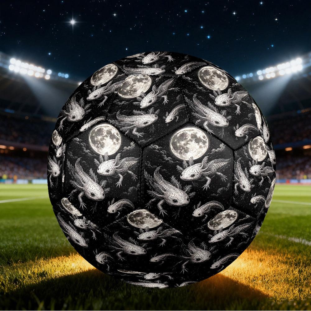 1pc Axolotls Space Size 5 Soccer Ball Professional Match Training Football Indoor &Outdoor Sports Ball Lightweight Durable c6547 Size 5
