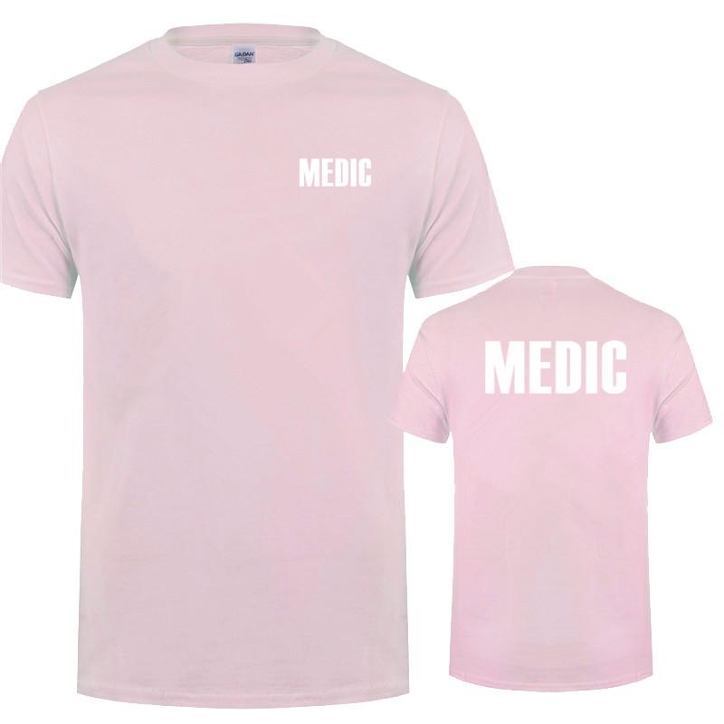 

Medic T Shirt Summer Men Cotton Short Sleeve Doctor T-shirts Mans Clothing Tops OT-004 4XL