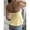 Women's Tank Tops 2026 Summer Slim Fit Sleeveless Backless Women's Strapless Tanks Vest Fashion Elegant Solid Color Drawstring Hot Girts Camis