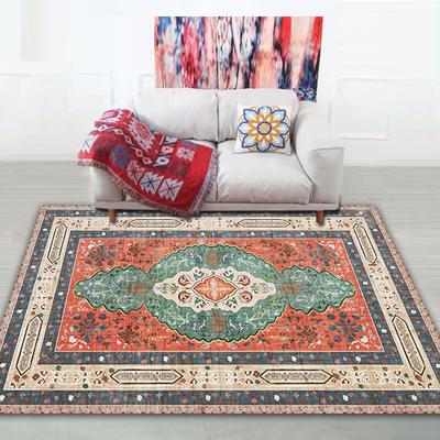 Ethnic Style Persian Carpet Floor Mat Living Room Bedroom Kitchen Bathroom Coffee Table Sand Mattress Bedside Blanket