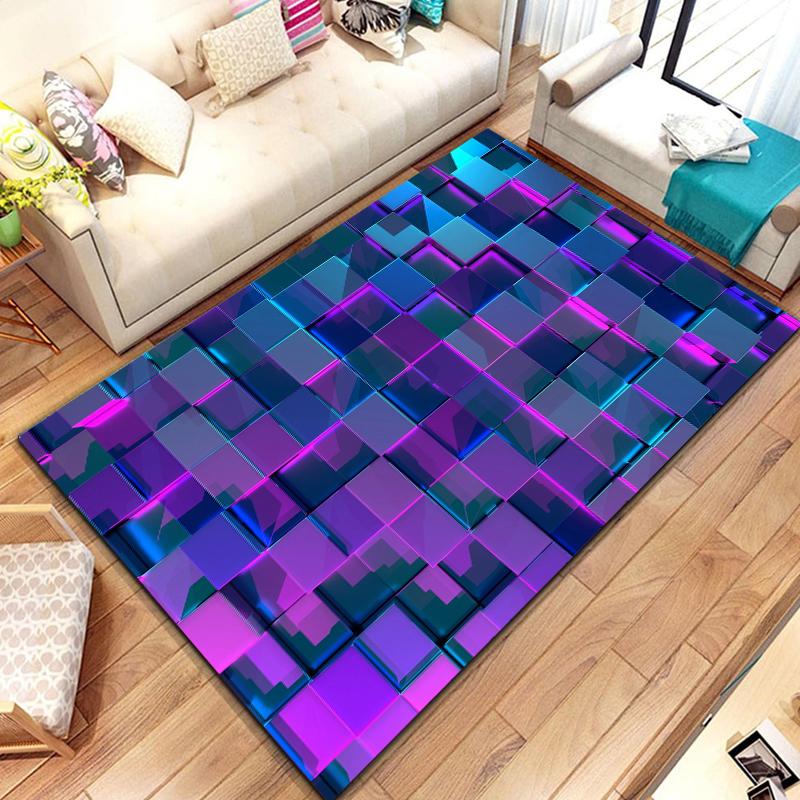 15 Sizes 3d DropSum Colours Pattern Rug for Living Room Area Carpet Bathroom Mat Creative Doormat Bedroom Mat Home Decor